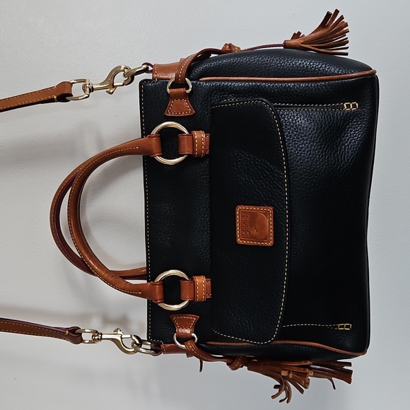 Dooney & Bourke Handbags - Vintage Dooney & Bourke Pebble Leather Tassel Satchel